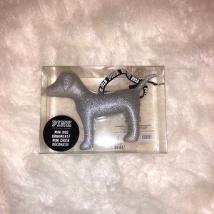 2018 VS PINK Mini DOG Xmas Glitter Tree ornament